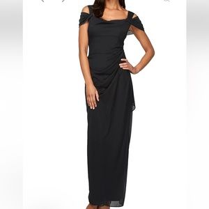 Alex evenings cold shoulder formal dress